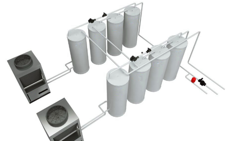 潤瑞公司--空氣能模塊承壓熱水不講武德，只拼技術(shù)